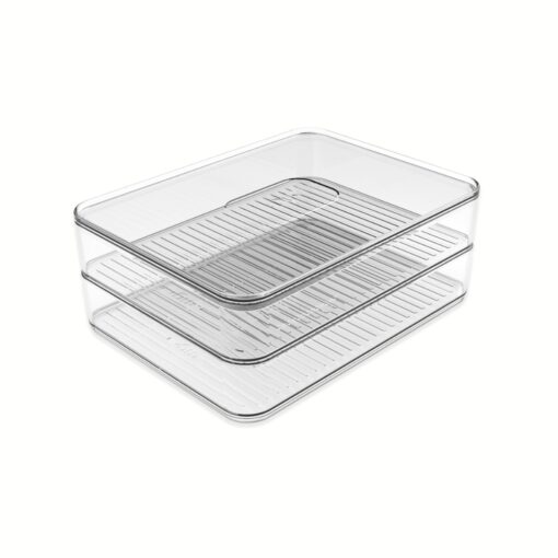 Recipiente para Fiambres Doble OU "Clear Fresh" (Natural)