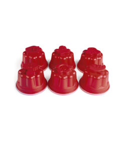 Moldes para Gelatina/Budín 6 unidades PLASÚTIL "Divertido" (Rojo)