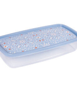 Recipiente Rectangular 1,4 litros PLASÚTIL "Tropical" (Azul)