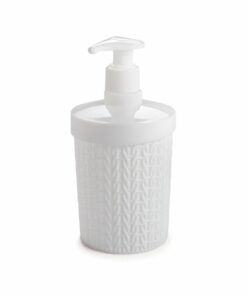 Dispensador de Jabón Líquido 360ml PLASÚTIL "Trama" (Blanco)