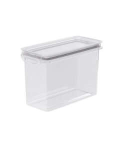 Recipiente Rectangular 1,9 litros PLASÚTIL "Traba Más" (Gris)