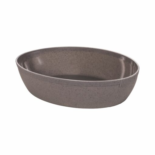 Fuente Ovalada 2 litros 29x19cm PLASÚTIL "Gourmet" (Gris)