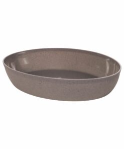 Fuente Ovalada 3 litros 34x23cm PLASÚTIL "Gourmet" (Gris)