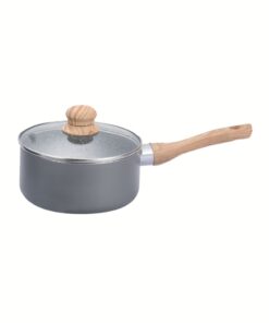 Cacerola 18cm Aluminio Antiadherente HUDSON "Granito" (Gris)
