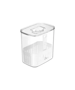 Organizador de Heladera con Cesta 15x14,5x10cm OU "Clear Fresh" (Natural)