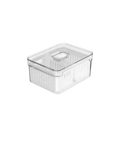 Organizador de Heladera Doble Cesta 20x15x9,5cm OU "Clear Fresh" (Natural)