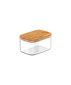 Recipiente Hermético Tapa Bambú 650ml OU "Keep" (Natural)