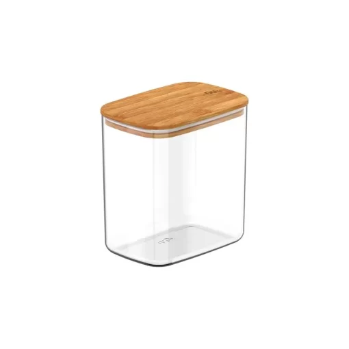 Recipiente Hermético Tapa Bambú 1,5 litros OU "Keep" (Natural)