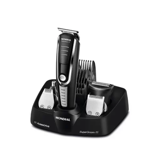 Kit Cortador de Cabello 11 en 1 MONDIAL "Body Groom" (Negro)