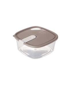 Recipiente Cuadrado 1,8 litros PLASUTIL "Trío" (Gris)