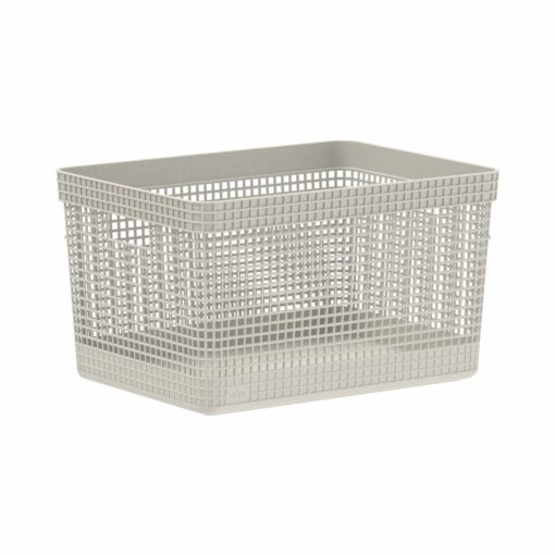 Cesta Organizadora 38x28x22cm 20 litros OU "Grid" (Beige)