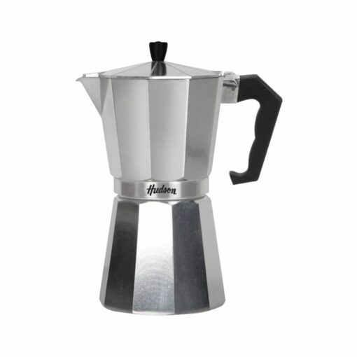 Cafetera Italiana 9 Tazas Aluminio Pulido HUDSON (Acero)