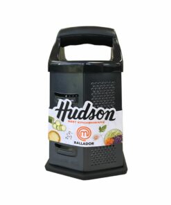 Rallador Hexagonal 20cm Acero Inoxidable Antideslizante HUDSON "MasterChef" (Negro)