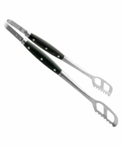 Pinza Parrillera Acero Inoxidable Mango Madera HUDSON "BBQ" (Natural)
