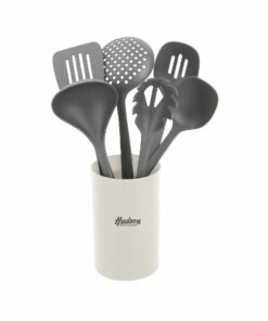 Set 6 Utensilios de Cocina de Nylon HUDSON (Negro)