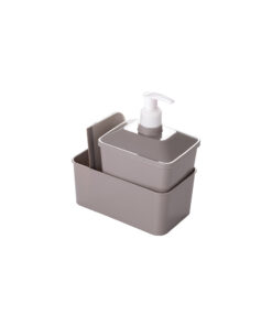Juego Porta Detergente Rectangular 600ml PLASÚTIL (Gris)