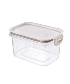 Recipiente Rectangular 1,2 litros PLASÚTIL "Traba Más"  (Blanco Marmol)
