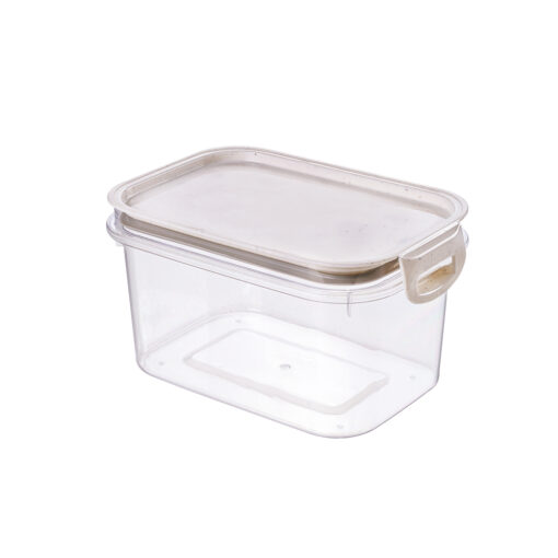 Recipiente Rectangular 1,2 litros PLASÚTIL "Traba Más"  (Blanco Marmol)