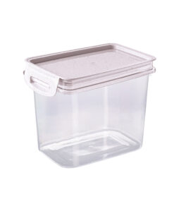 Recipiente Rectangular 1,8 litros PLASÚTIL "Traba Más"  (Blanco Marmol)