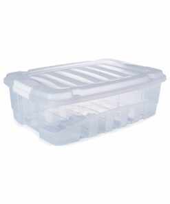 Caja Baja 63x45x19cm 38 litros PLASÚTIL "Gran Box" (Natural)
