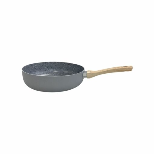 Sartén 24cm Profunda Aluminio Antiadherente HUDSON "Granito" (Gris)
