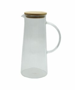 Jarra de Vidrio con Tapa de Bambú 1470ml HUDSON (Natural)