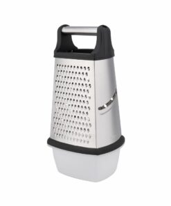 Rallador 4 Caras 28cm Acero Inoxidable con Contendeor HUDSON (Acero)