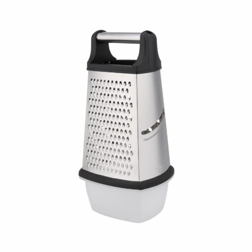 Rallador 4 Caras 28cm Acero Inoxidable con Contendeor HUDSON (Acero)