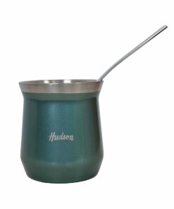 Mate 140ml Acero Inoxidable con Bombilla HUDSON (Blanco)