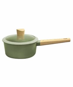 Cacerola 18 cm Antiadherente con Tapa y Mango HUDSON "Olive" (Verde)