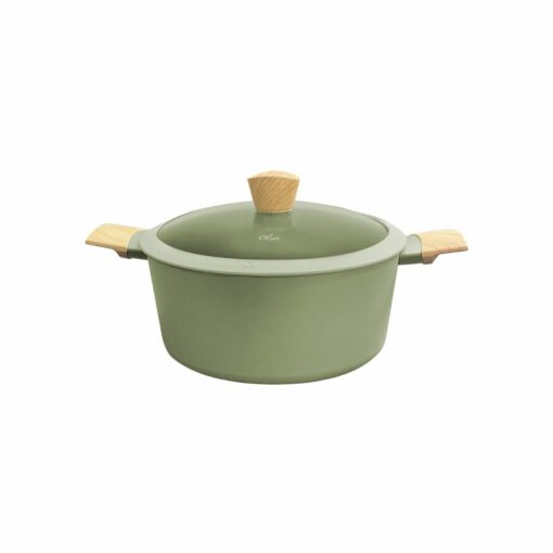 Cacerola 24cm Aluminio Antiadherente HUDSON "Olive" (Verde)