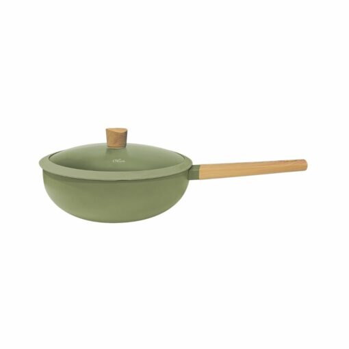 Wok 28cm Aluminio Antiadherente HUDSON "Olive" (Verde)